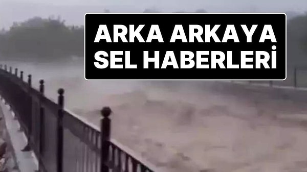 Kayseri’nin Bünyan ilçesi Güllüce mahallesinde şiddetli yağmur sonrası sel ve heyelan meydana geldi. Bölgede mahsur kalan vatandaşların olduğu iddia ediliyor. Bölgeye çok sayıda kurtarma ekibi sevk edildi.  Kırşehir'de de akşam saatlerinde etkili olan sağanak nedeniyle Uzun Ali köyünde sel meydana geldi. Etkili olan sağanağın neden olduğu sele kapılan çoban Mustafa Akar (52), hayatını kaybetti.  Sivas'ın Gürün ilçesinde akşam saatlerinde etkili olan sağanak nedeniyle Tohma Çayı'nın taşması sonucu sel meydana geldi. 8 evi su basarken, ulaşımda aksama yaşandı.