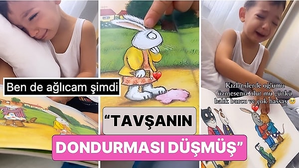 Tam Bir Balık Burcu: Okuduğu Kitaptaki Tavşan, Dondurmasını Düşürdüğü İçin Hüngür Hüngür Ağlayan Minik