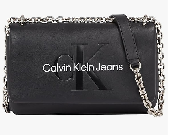 10. Calvin Klein Sculpted Ew Flap W/Chain Mono Çanta Kadın