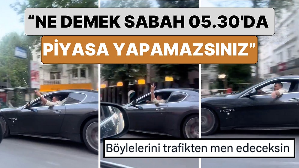 Lüks Aracıyla Sabahın Erken Saatinde Gürültü Yaparak Gezdiği Anları Paylaşan Şahıs Tepki Çekti