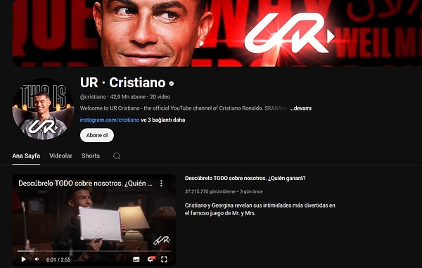 Futbolun yaşayan efsanelerinden Christiano Ronaldo geçtiğimiz günlerde açtığı YouTube kanalıyla tozu dumana kattı desek yeridir.