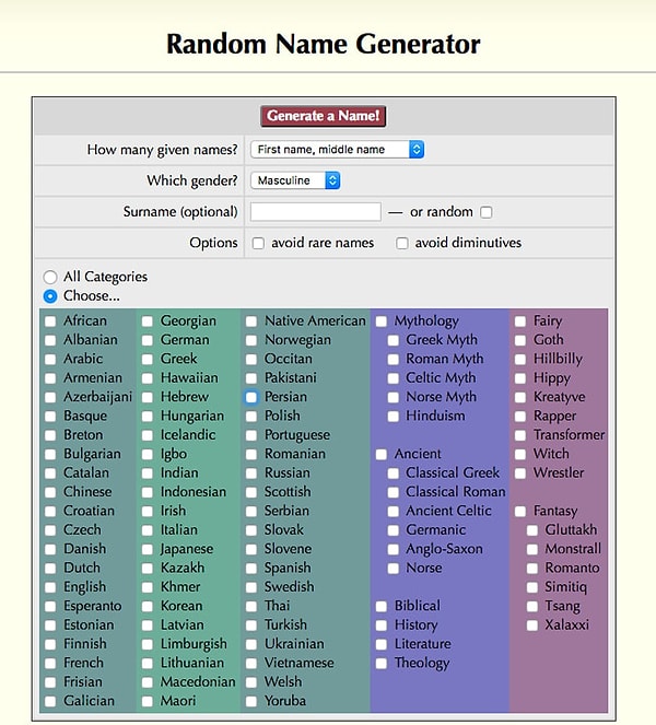 Random Name Generator