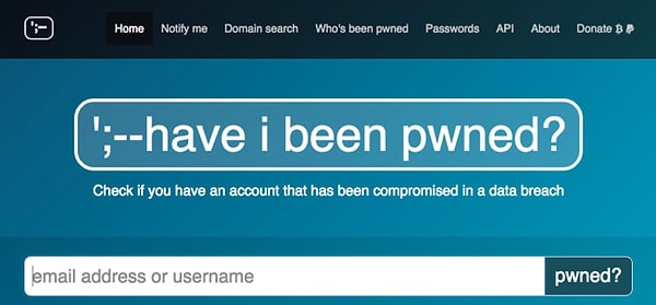 Have I Been Pwned?