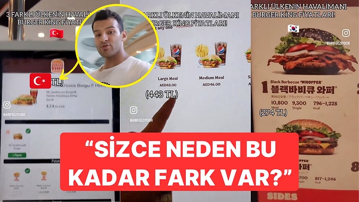 3 Farklı Ülkenin Havalimanındaki Hamburger Fiyatları Karşılaştıran İçerik Üreticisi Gündem Oldu