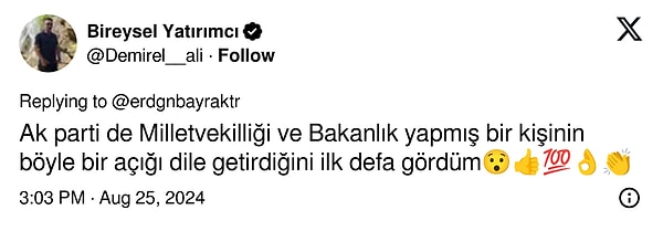 Bayraktar'ın paylaşımına gelen bazı öne çıkan tepkiler 👇