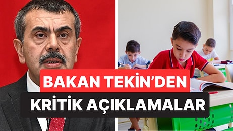 Milli Eğitim Bakanı Yusuf Tekin'den İddialara Net Yanıt: Okullar Ertelenecek mi, Ara Tatil Kaldırılacak mı?