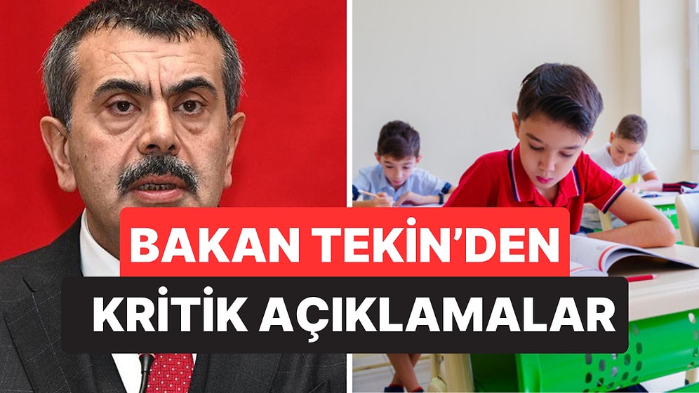 Milli Eğitim Bakanı Yusuf Tekin'den İddialara Net Yanıt: Okullar Ertelenecek mi, Ara Tatil Kaldırılacak mı?