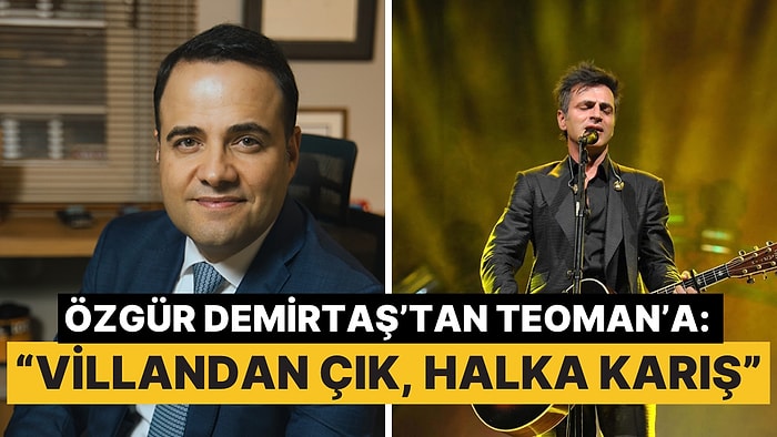 Teoman'ın Mültecilerle İlgili Yaptığı Açıklamaya Özgür Demirtaş'tan Sert Yanıt