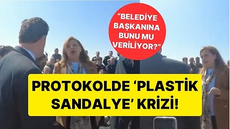 Protokolde 'Plastik Sandalye' Krizi! CHP'li Burcu Köksal Görevlilere Tepki Gösterdi