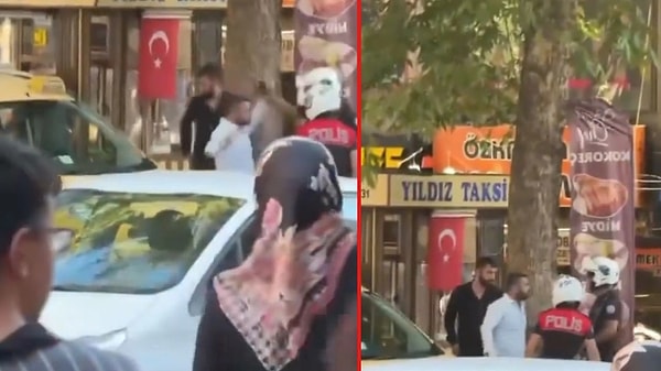 Üstünün aranmasına izin vermeyen bir kişi, polise yumruk atarak mukavemet gösterdi.