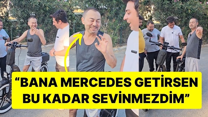 Elektrikli Bisiklet Süren Serdar Ortaç'ın Mutluluğu Kamerada: 'Bana Mercedes Getirsen Bu Kadar Sevinmezdim'