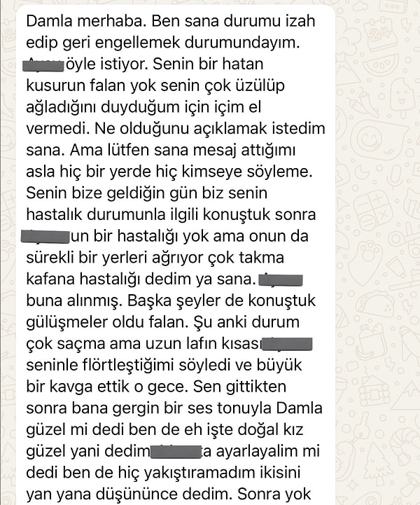 İşte o mesajlar: