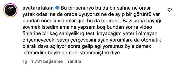 Ve işte Atakan Arslan'ın aldığı eleştirilere cevabı 👇🏻 "Bazılarına bayağı sövmek istiyorum" diyerek eleştirilere sert çıkışan Arslan, sizce tepkisinde haklı mı? Yorumlarda buluşalım!