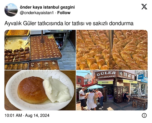 16. Tatilde yolunuz Ayvalık'a düşerse.