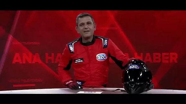 Sözcü TV Ana Haber Bülteni'nin tanıtım filmi için Formula 3 aracıyla piste çıkan Portakal, "İşimiz başlıyor. Yeni sezon, yeni heyecanlar. Ama önce sesi gelsin" dedi.