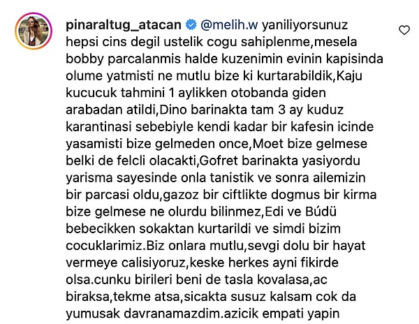 Şimdi de Pınar Altuğ'un cevabına 👇🏻