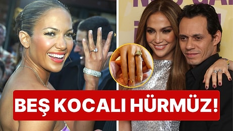 Aşk Hayatı Hiç Durulmayan Jennifer Lopez'in Birbirinden Şaşaalı Evlilik Yüzüklerini Mercek Altına Alalım!