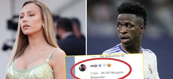 Aşk haberleriyle konuşulan çift kısa süre sonra Vinicius Junior’ın Instagram hesabının hacklemesiyle ve futbolcunun Ester Expósito’ya gönderdiği özel mesajlarla gündeme gelmişti.