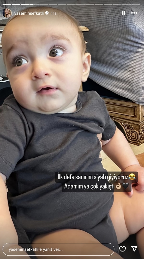 Yasemin Tatlıses, ilk kez siyah giydirdiği oğluna hayran kaldı.