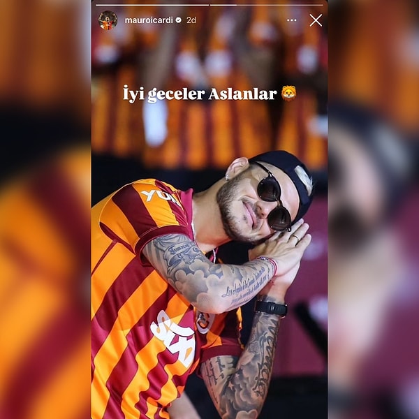 Galatasaray'ın yıldızı Mauro Icardi de benzer paylaşımlar da bulunmuştu