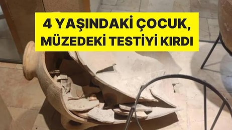 Aman Dikkat! Talihsiz Kaza: 4 Yaşındaki Çocuk, Müzedeki 3 bin 500 Yıllık Testiyi Kırdı