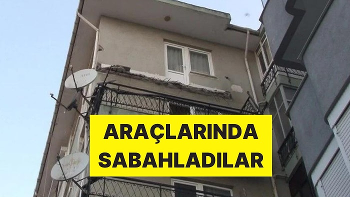 İstanbul'da 6 Katlı Binada Balkon Çöktü: Bina Sakinleri Araçlarında Sabahladı