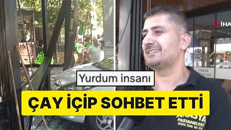 'Yurdum İnsanı': Bursa'da Bir İşletme Sahibi Dükkanına Dalan Sürücü ile Çay İçip Sohbet Etti