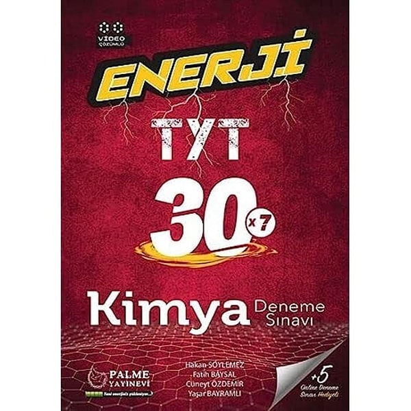 Palme Enerji TYT Kimya 30 Deneme Sınavı