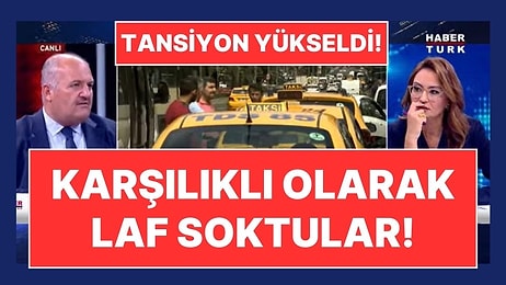 Habertürk TV Canlı Yayınında Tansiyon Yükseldi: Taksiciler Odası Başkanı Eyüp Aksu'yu Sinirlendiren Soru!