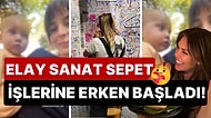 Kız Kardeşiyle Sergi Gezerken Elay'ı da Koynuna Alan Aslı Enver, Kızını Sanat Sepet İşlerine Erken Başlattı!