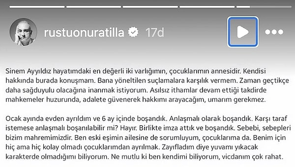 "Zayıfladım diye yuvamı yıkacak karakterde olmadığımı biliyorum." diyen oyuncu yaptığı bu açıklama ile ilişkisinin boşanmanın ardından başladığını söylemişti.