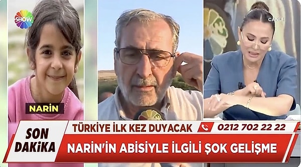 Didem Arslan'ın yayınında Narin'in amcasının açıklamasına göre, abisinin kolundaki ısırık izinden DNA örneği alındığı da işlendi.