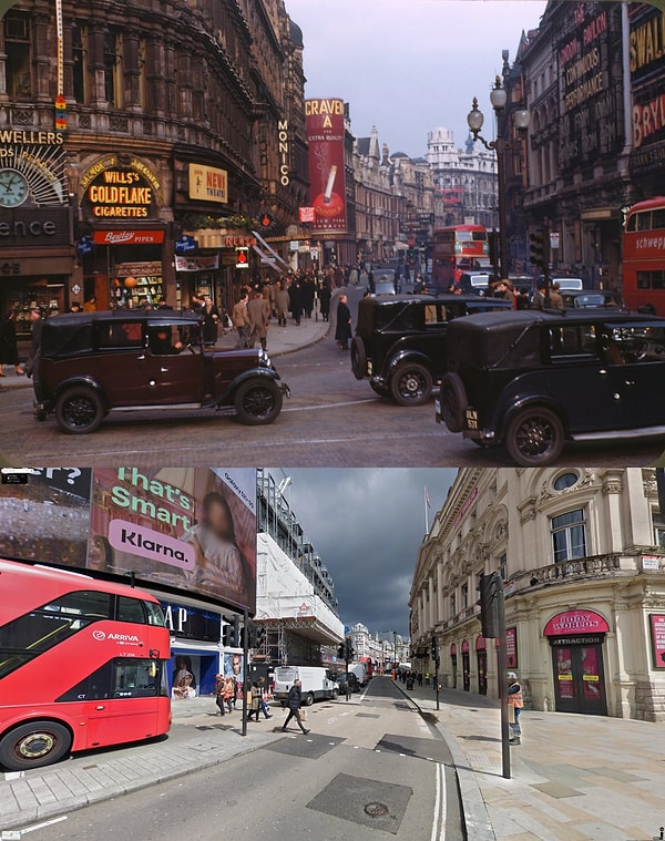 1. Piccadilly Circus, Londra, İngiltere, 1949 - 2021