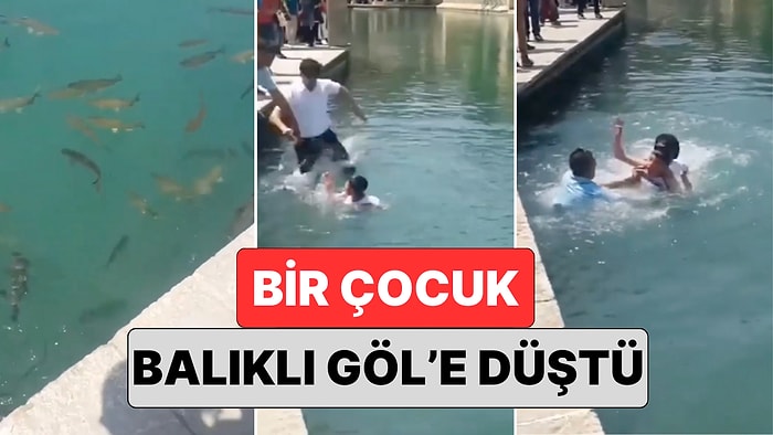 Şanlıurfa'da Bir Çocuk Balıklı Göle Düştü:Korkuya Kapılan Çocuk Diğer Ziyaretçilerin Müdahalesi ile Kurtarıldı