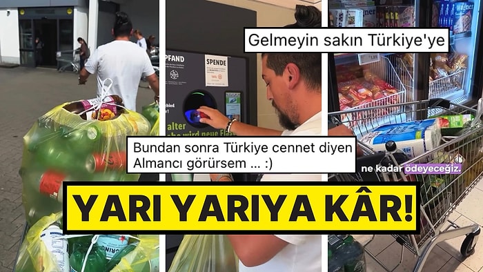 Almanya’da Bir Gurbetçi Geri Dönüşüm Kuponuyla Alışverişini Neredeyse Yarı Fiyatına Denk Getirdi