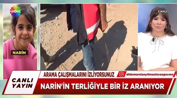 Aralarında AFAD'dan da bir kişinin olduğu ekibin çalışmaları sırasında arama yapan çalışan "Narin yaşıyor. Ben bu aletle aradığım herkesi canlı buldum" dedi.