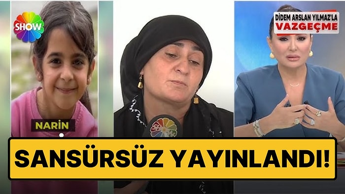 Yayın Aniden Kesilmişti: Narin'in Annesinin Açıklamaları Yayınlandı!