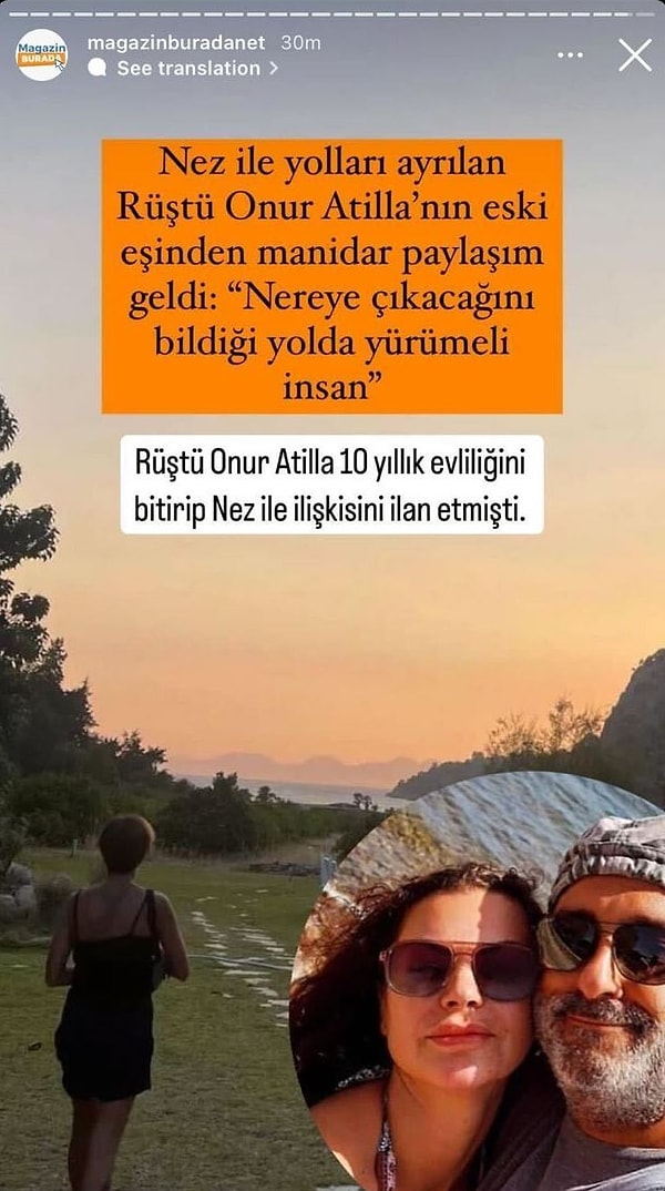 Kendisinin hesabı gizli olduğu için paylaşımı direkt veremiyoruz fakat Ayyıldız'ı takip eden Magazin Burada hesabının iddiasına göre bir de manidar paylaşım geldi kendisinden. Ayyıldız, paylaşımına "Nereye çıkacağını bildiği yolda yürümeli insan." notunu düştü.