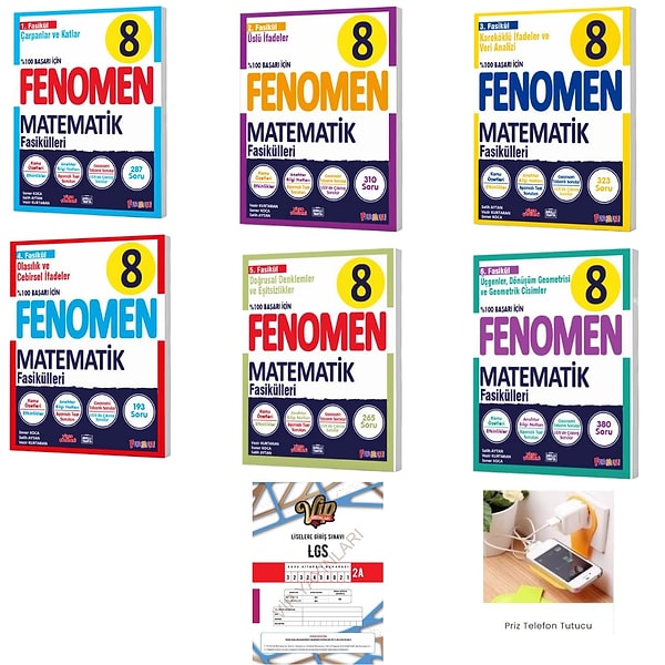 8.sınıf Matematik Fasikül Seti Fenomen Yayınları