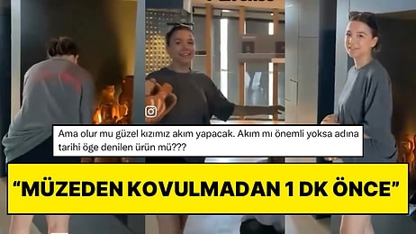 Müzedeki Tarihi Eserlerle TikTok Akımı Çeken İkili Tepki Topladı