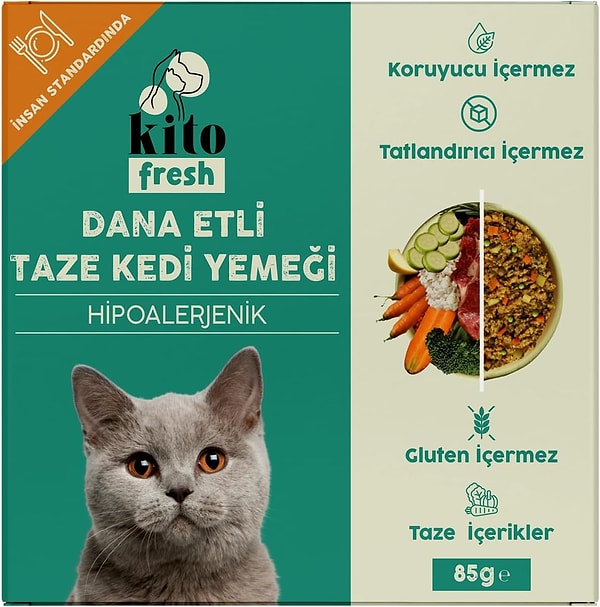 7. Kito Fresh Dana Etli Kedi Yemeği