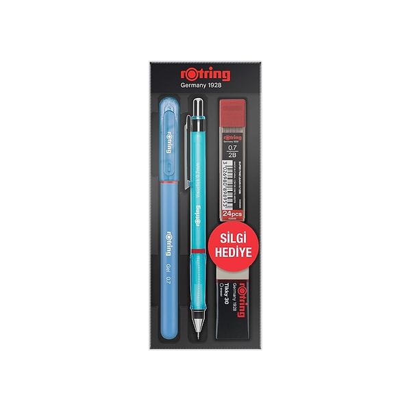 2. Rotring Visuclick Jel Okul Seti 0,7 mm - Mavi