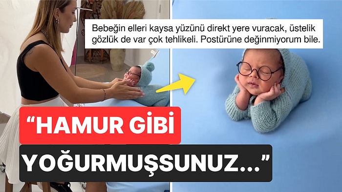 Küçücük Bebeğe Gözlük Takıp Çekim Yapan Fotoğrafçı Tepkilere Neden Oldu