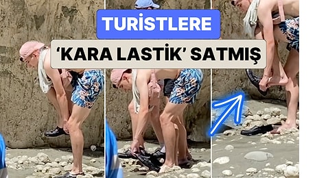 Ticari Zeka mı Turist Kazıklama mı? Antalya'da Bir Esnaf Turistlere Deniz Ayakkabısı Diye 'Kara Lastik' Satmış