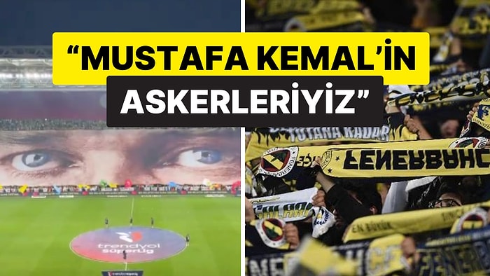 30 Ağustos Zafer Bayramı'nda Fenerbahçe Tribünleri: "Mustafa Kemal'in Askerleriyiz"