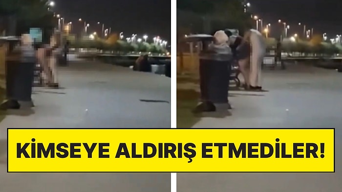 Kimseye Aldırış Etmeden İstanbul’da Sokak Ortasında Cinsel İlişkiye Girdiler