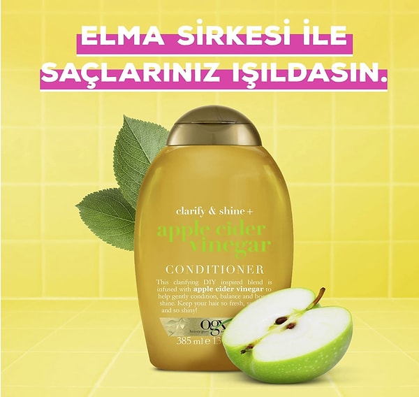 Ogx ışıltı veren elma sirkesi bakım kremi