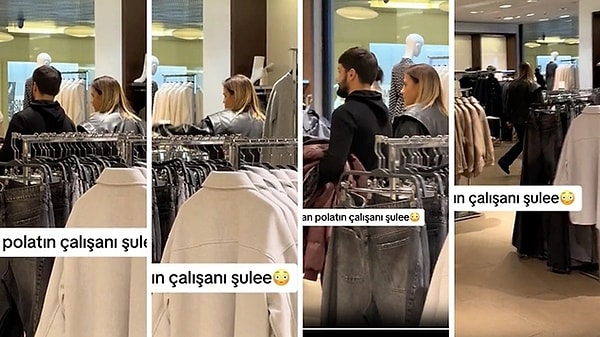 Şule'yi, tutuklanan Dilan Polat'ın kıyafetleriyle AVM'de alışveriş yaparken de görmüştük hatırlarsanız.