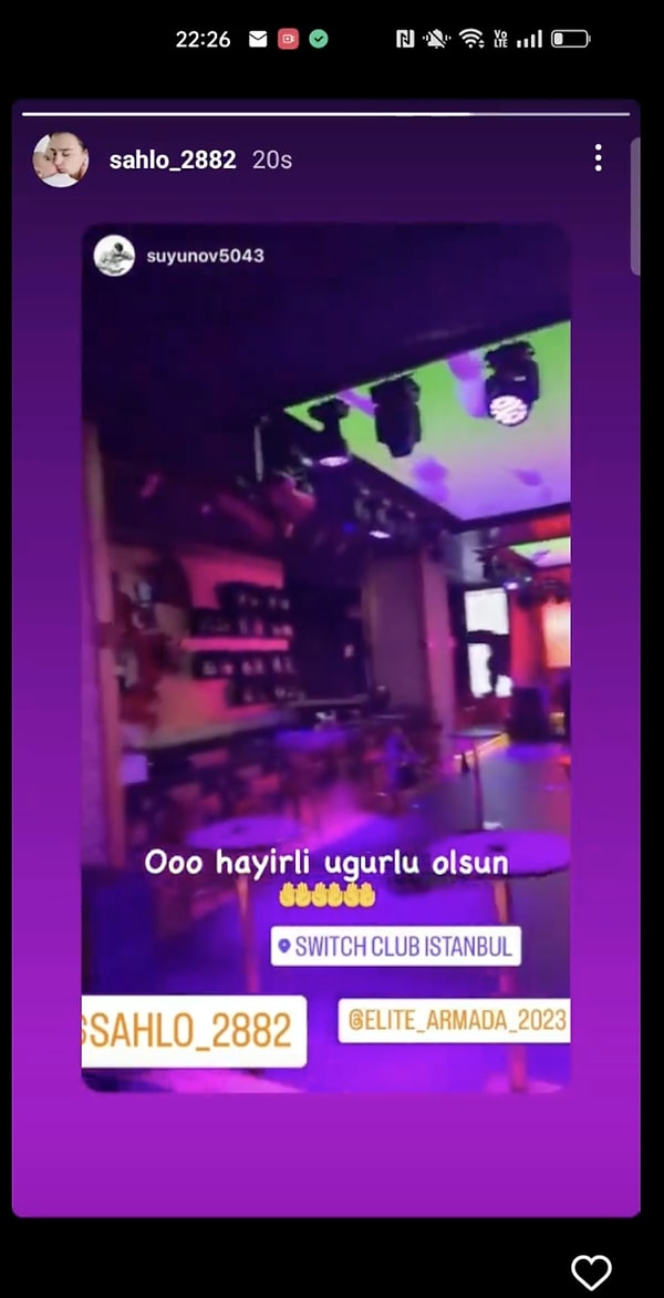 Sürekli alnının akıyla ülkesine döndüğünü vurgulayan, göndermeli paylaşımlar yapmaktan bıkmayan Şule'nin gece kulübü açtığı iddiası da şaşkına çevirmişti.