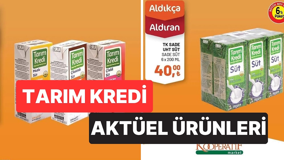 13 Eylül'e Kadar Geçerli! Okullar Açılıyor, Tarım Kredi İndirimli Ürünleri Açıklandı: 6'lı Paket Süt 40 TL!